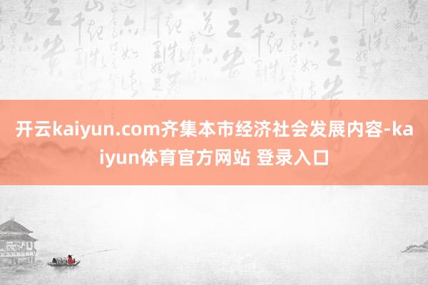 开云kaiyun.com齐集本市经济社会发展内容-kaiyun体育官方网站 登录入口